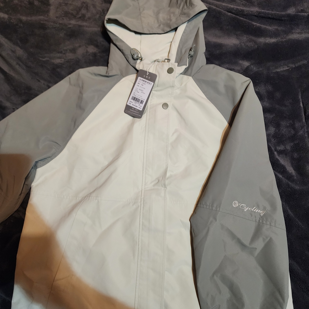 Two-Tone Hooded Jacket